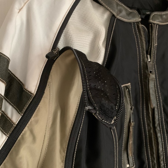 Harley Davidson Switchback Riding Jacket/Black-Tan Removable Liner 2x Like New - Picture 9 of 11